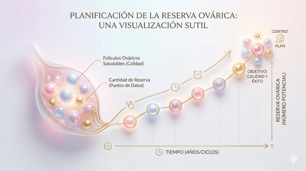 Una infografía relacionada a un proceso de reserva ovárica en Lima